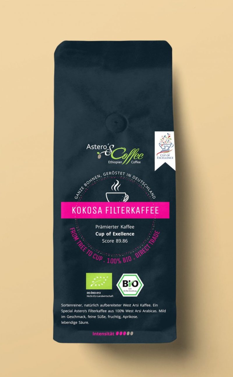 Astero's Organic Coconut Filter Coffee